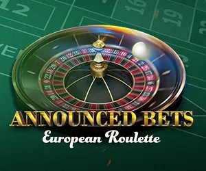 European Roulette. Announced Bets