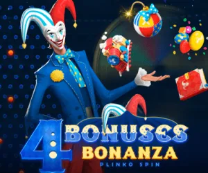 4 Bonuses Bonanza - Plinko Spin